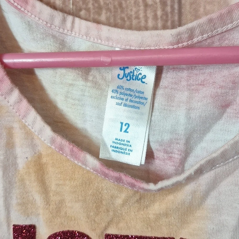 Justice SIZE 12 GIRLS TANK TOP TIE-DYE